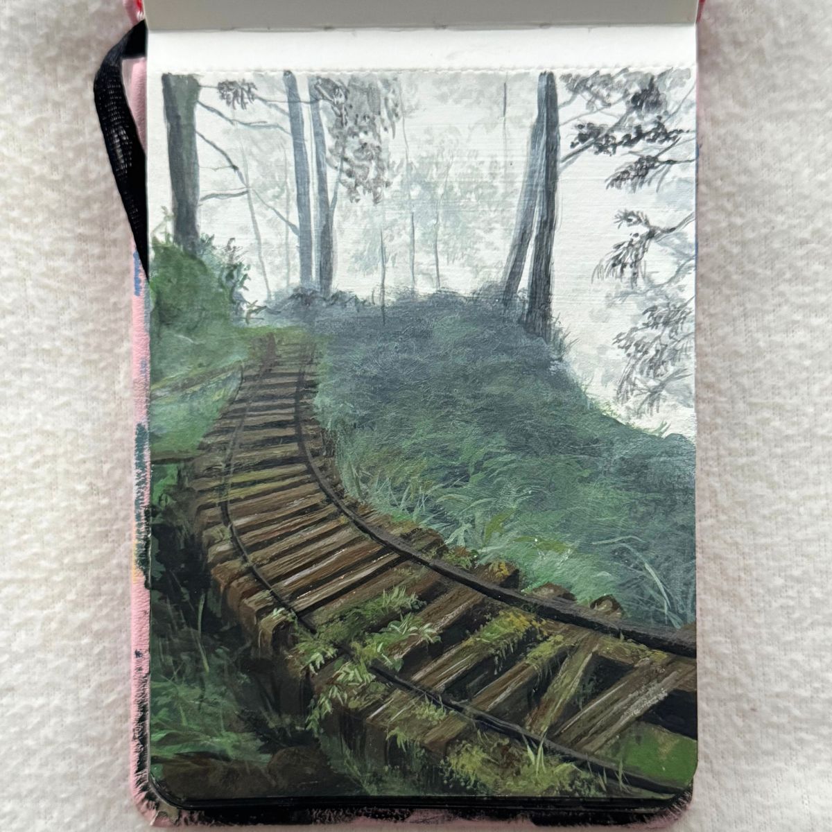 the long way through | 3.8x4.8"