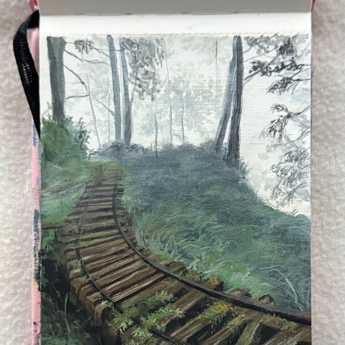 the long way through | 3.8x4.8"