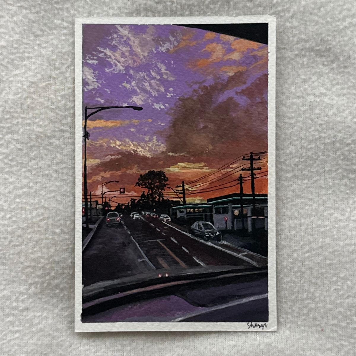 last commute of the day | 3.5x5.5"