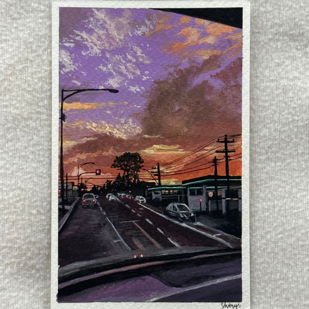 last commute of the day | 3.5x5.5"