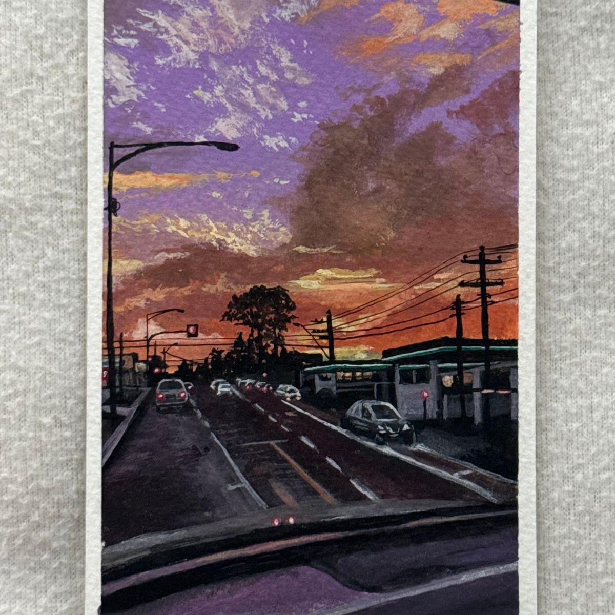 last commute of the day | 3.5x5.5"