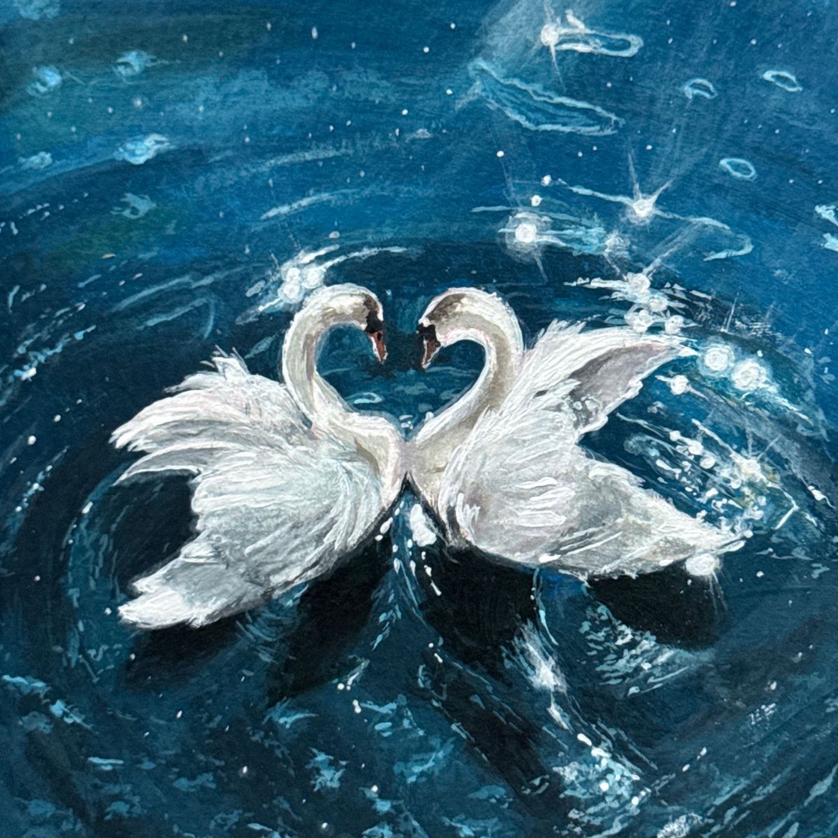 under the quiet sun | 4x4"