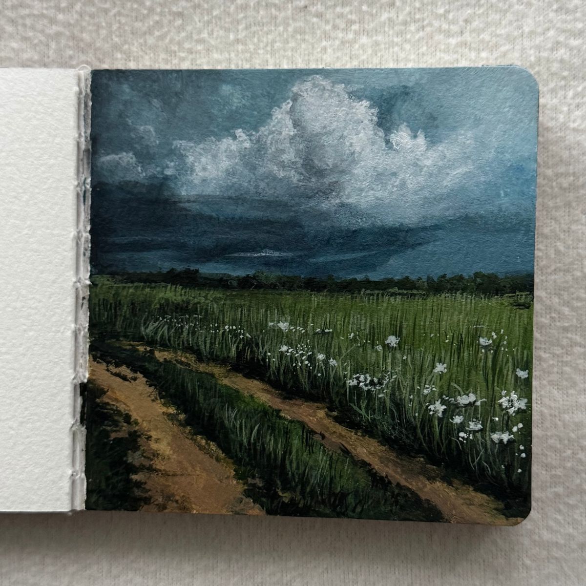 calm before the storm | 4x4"