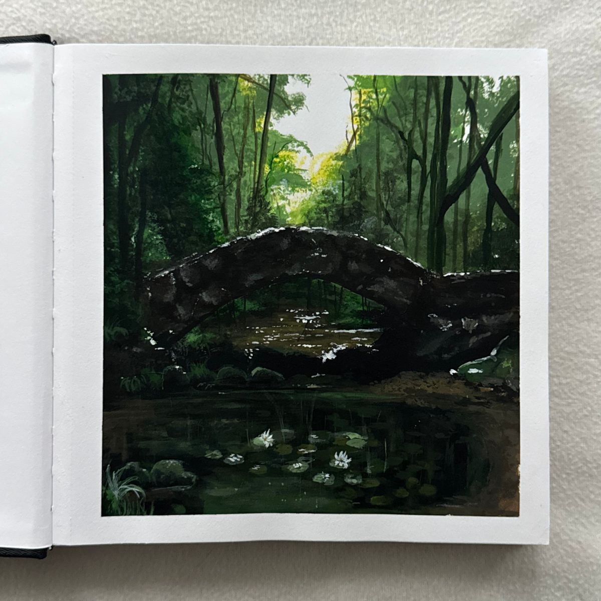 under the crossing | 8.3x8.3"