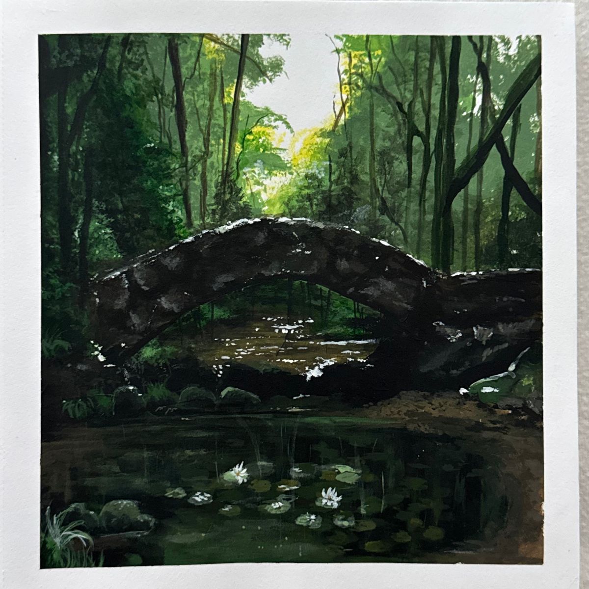 under the crossing | 8.3x8.3"