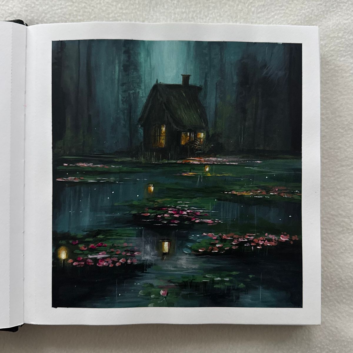 by the lillies | 8.3x.8.3"