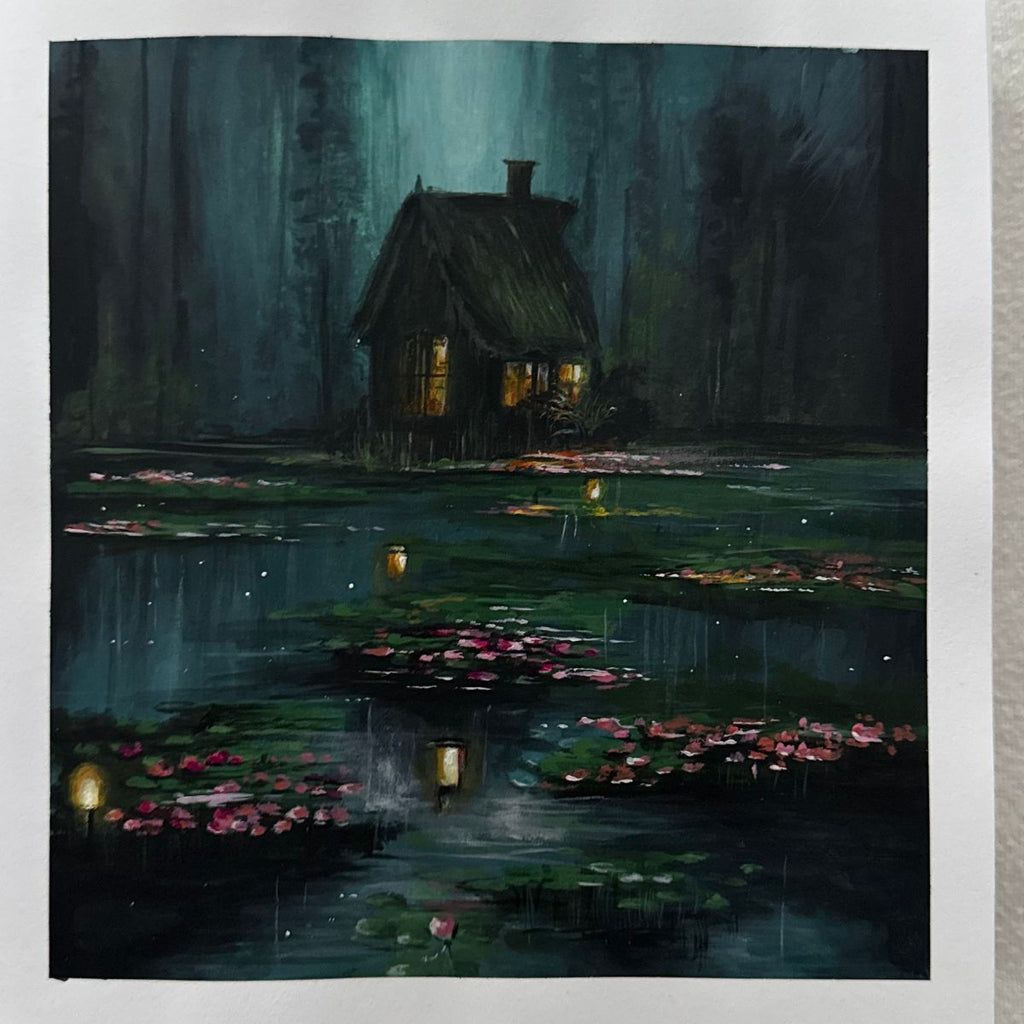 by the lillies | 8.3x.8.3"