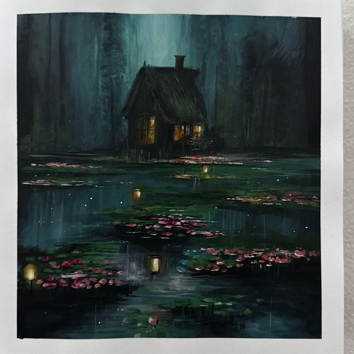 by the lillies | 8.3x.8.3"