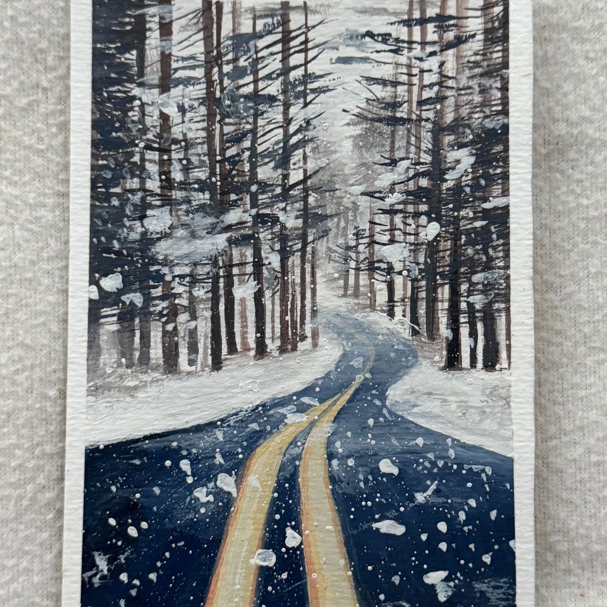 quiet miles | 4x6"