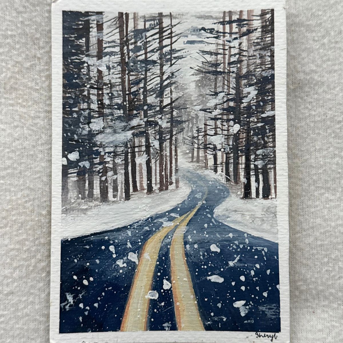 quiet miles | 4x6"
